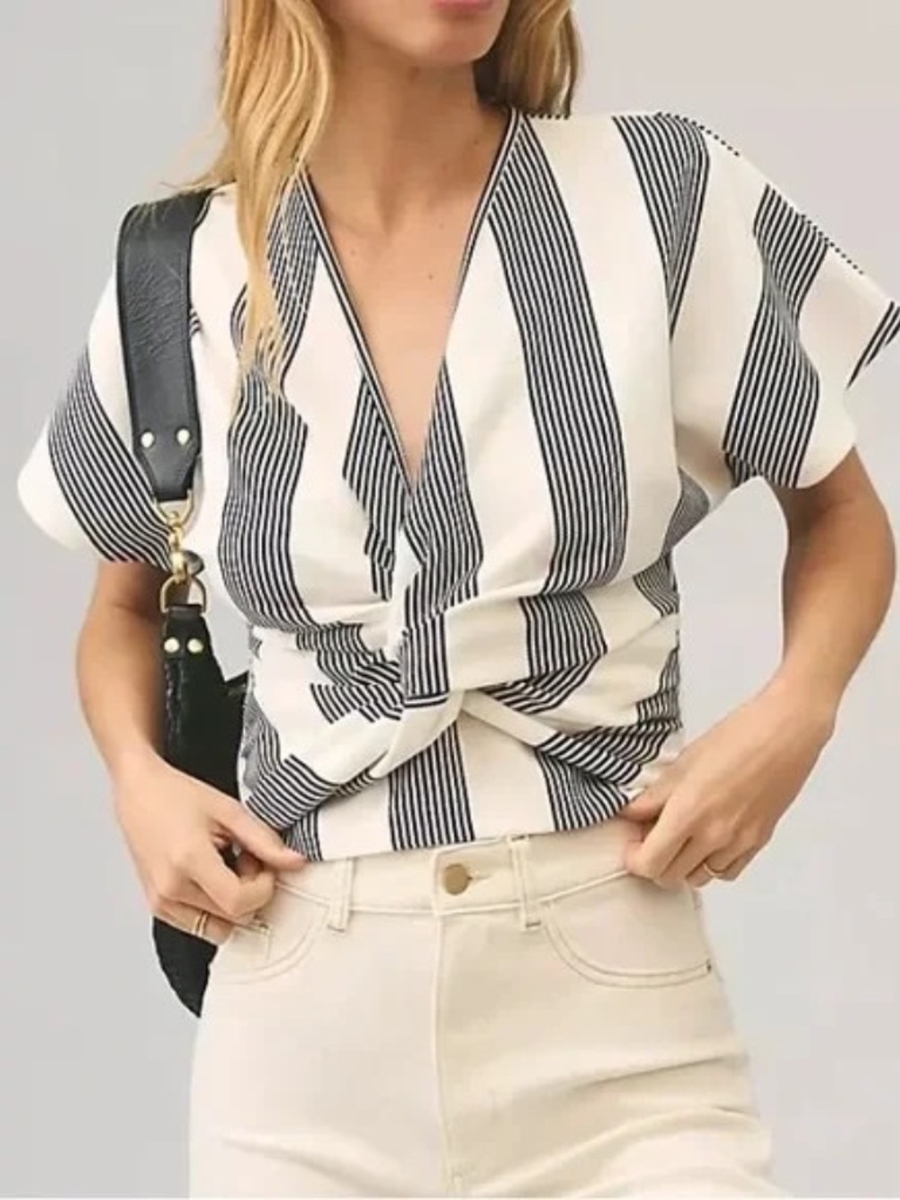 Anthropologie Bishop and Young Striped Top SP